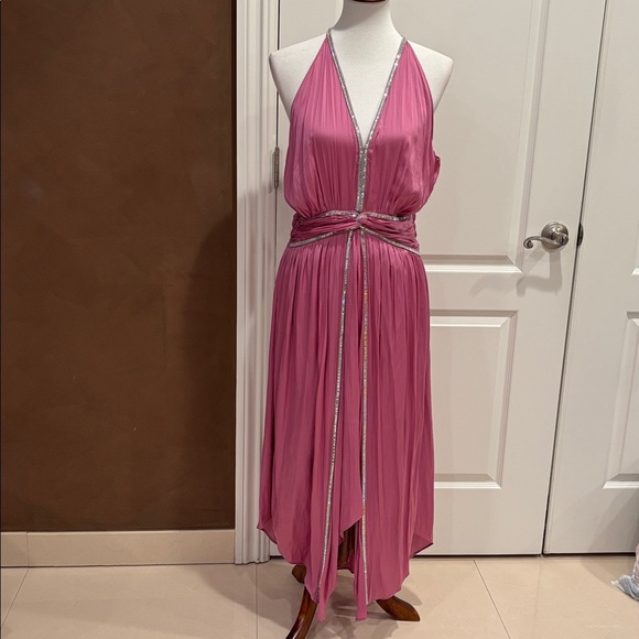 Ramy Brook Elegant Pink Midi Dress - Picture 2 of 12